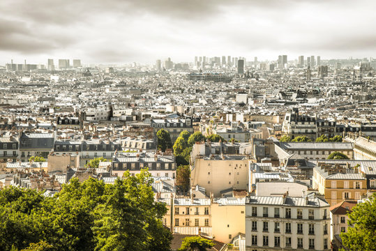 veduta di parigi da Montmrtre
