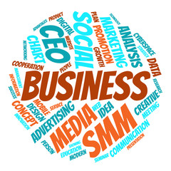 Business and marketing word cloud concept
