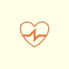 heart cardiogram line icon