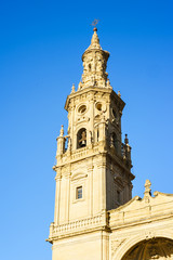Fototapeta na wymiar Famous cathedral in Logrona