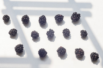 Various fresh summer berries on natural background.