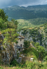 Fototapeta na wymiar Barrea, old rural village in L'Aquila Province, Abruzzo (Italy)