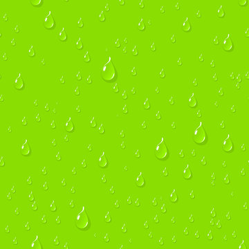 Water transparent drops seamless pattern.