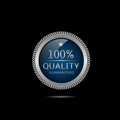 Silver Quality guaranteed label