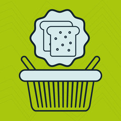 basket shop market icon vector illustration eps10 eps 10