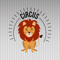 lion circus fun icon vector illustration eps10 eps 10