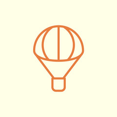 parachute line icon