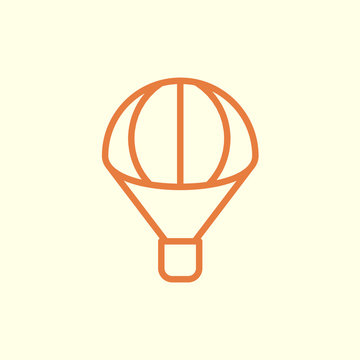 recommend clip art: parachute line icon