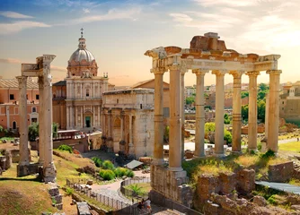 Fotobehang Roman Forum Italy © Givaga