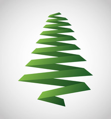 Obraz premium pine tree plant icon. Merry christmas decoration. Isolated design. Vector illustration
