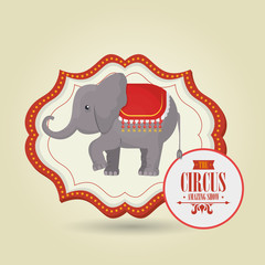 Naklejka premium big top circus icon vector illustration eps10 eps 10