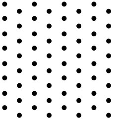 black dots on white background seamless pattern vector - 119931528