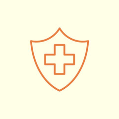 Obraz premium life insurance line icon