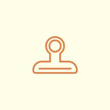 recommend clip art: stamp line icon