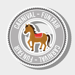horses circus fun icon vector illustration eps10 eps 10