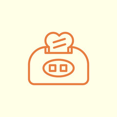 toaster line icon