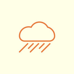 rain line icon