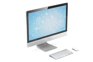 Fototapeta premium Modern Screen Monitor. 3d rendering.