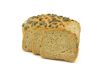 chleb z ziarnami dyni