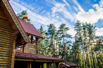 Wooden Orthodox church in Russia