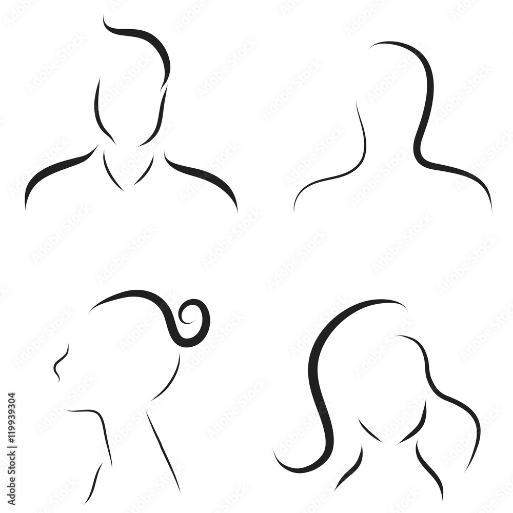 Canvas Prints vector illustration of people.