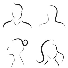 Vector illustration of people.