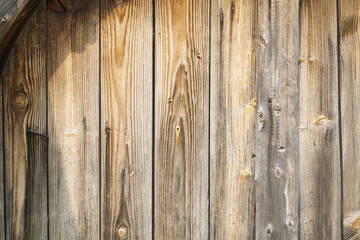 wooden retro background with nails gray brown