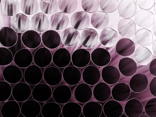 Abstract composition with cocktail straws