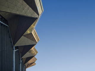 Concept building. The roof of modern style of the airport. The f