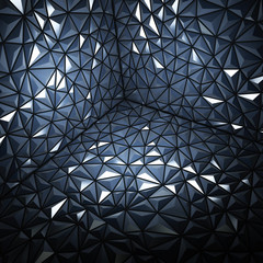 Abstract 3d illustration of blue surface Background with futuris