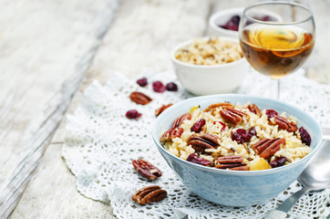 Apple Pecan dried cranberries and brown wild rice
