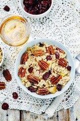 Apple Pecan dried cranberries and brown wild rice