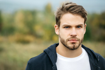 Young bearded sexy guy
