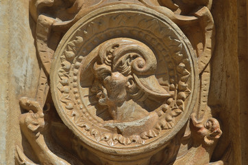 Stone-Artwork in the Convent of Christ, Tomar, Portugal. Travel and Landmarks