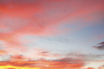Summer sky clouds sunrise background