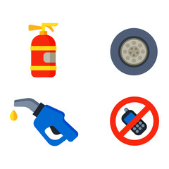 Auto transport motorist icons