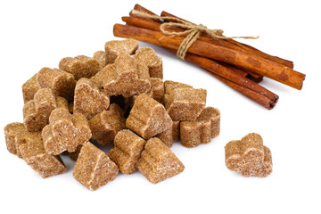 Sugar with Cinnamon on White