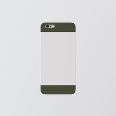 Closeup One Blank White Clean Template Cover Phone Case Smartphone Mockup.Generic Design Mobile Back Isolated Empty Background.Ready Corporate Logo Message.3d rendering.