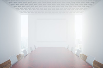 Light conference room interior