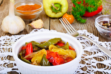 Sweet Peppers Grilled with Balsamic, Garlic