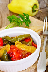 Sweet Peppers Grilled with Balsamic, Garlic