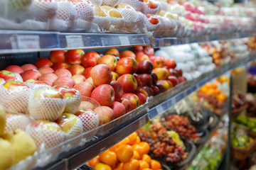 Fruits in supermarket