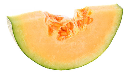 Slices of ripe cantaloupe melon