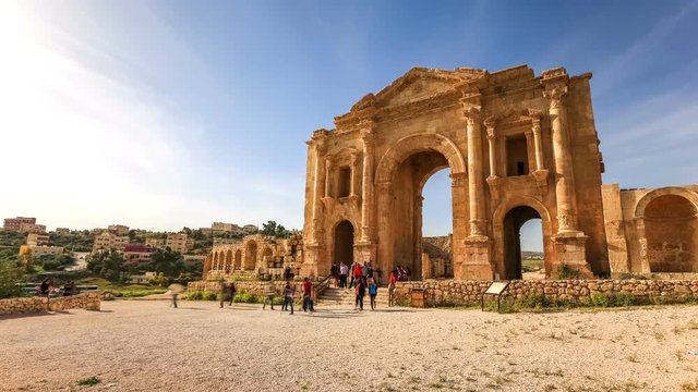 Jerash Jordan Ruins Time Lapse