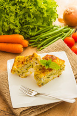 Vegetable flan