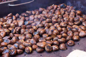 Chestnuts on fire