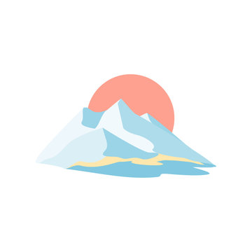 Mountain island. Symbolic image