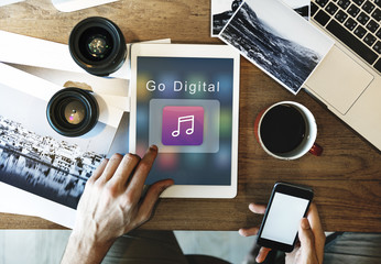 Application Connection Digital Internet Graphic Concept