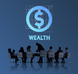 Wealth Finance Business Technology Graphic Concept