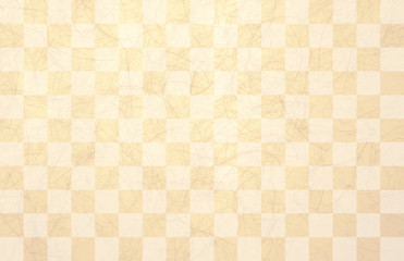 市松模様和紙-橙